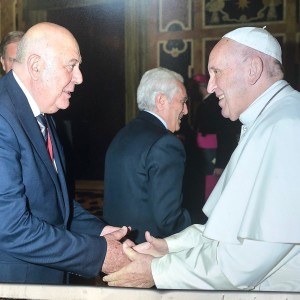 papa Francesco e Attilio Andriolo